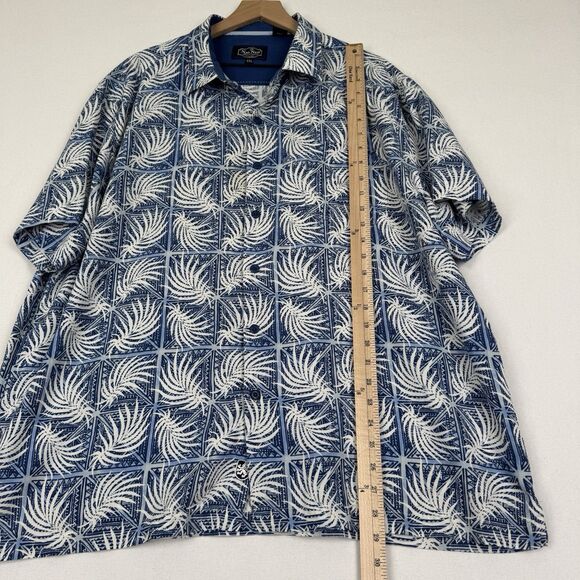 Nat Nast Shirt Mens XXL Blue Tropical Camp Shirt Silk Button Up Hawaiian Beachy - Picture 14 of 14